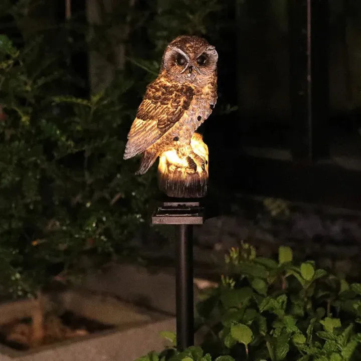 🔥Big Sale – 50% OFF🔥 Waterproof Solar Owl Light – LED Pathway Light for Lawn, Garden & Outdoor Decor-$LX