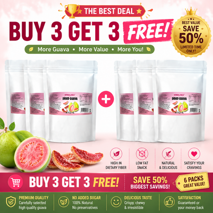 💪 Boost Your Energy & Curb Cravings – Natural Red Guava Slices, High in Fiber 🌿-$AC