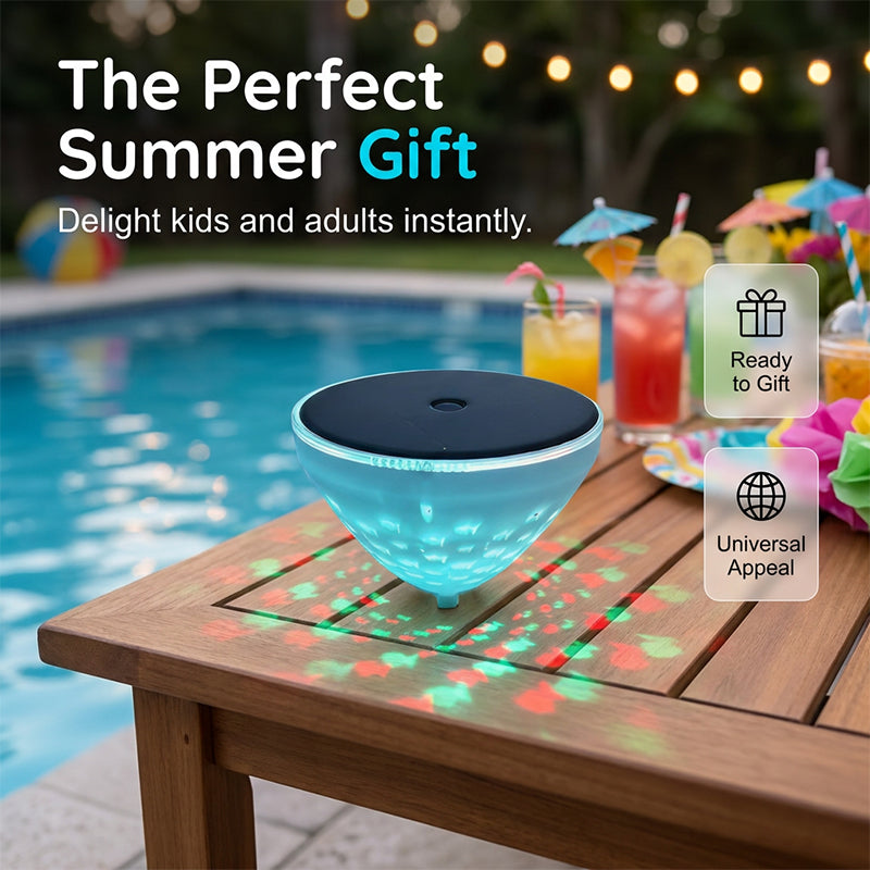 🎁2026 Hot Sale 50% OFF💕Solar Floating Pool Light with Fish Projection-WH