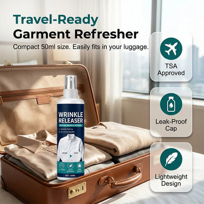 👔✨ Instant wrinkle release – no iron, travel-ready, static-free & fresh.-$LA