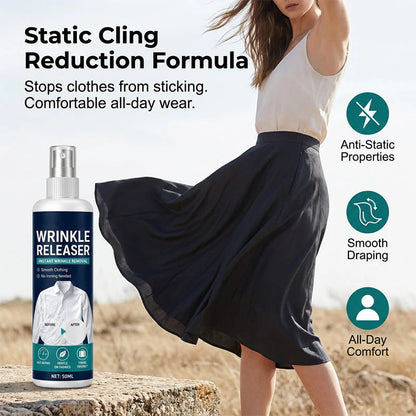👔✨ Instant wrinkle release – no iron, travel-ready, static-free & fresh.-$LA