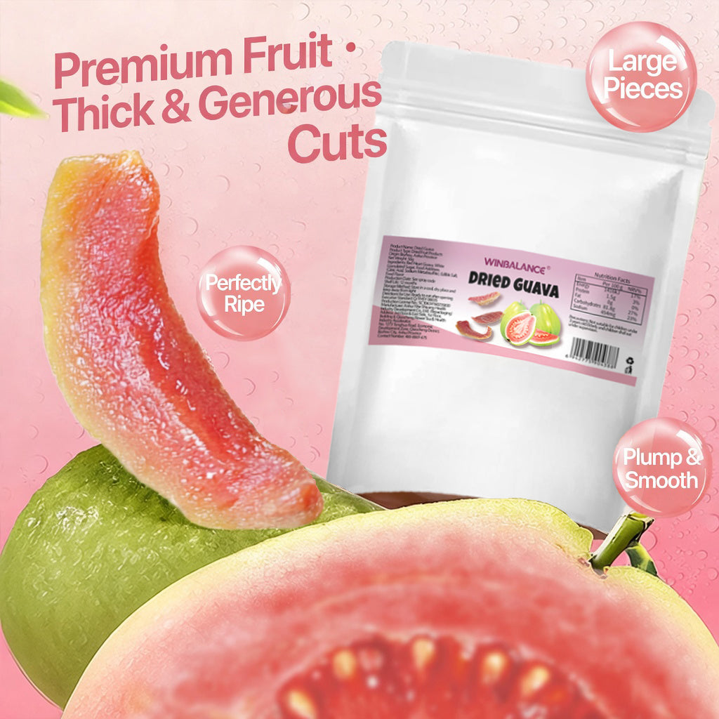 💪 Boost Your Energy & Curb Cravings – Natural Red Guava Slices, High in Fiber 🌿-$AC